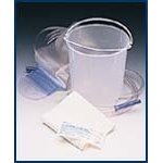 ^Disposable Enema Bucket Set - Kit with Bucket - ** NoN Discrete Label ** (Hospital Packaging) (1500 cc) w/Dynaclamp, 50 Ea/Cs Min.Order is 1 CS (50 Each / Case;)