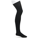 Truform 20-30 Mens Thigh High, Medium, Black