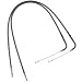 H-D Braided Control Cables- Cross Bones -Throttle/Idle