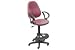 Ergo Fabric Stool - 180 Degree Footrest - Burgundy