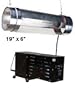 600 Watt HPS 19" Air Cooled Cylinder Grow Light System