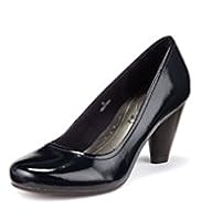 Footglove™ Fashion Freshfeet™ Leather Wide Fit Slip-On Court Shoes with Insolia® & Silver Technology