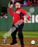 President George W. Bush throws out the first pitch during the Washington Nationals opening home game against the Atlanta Brave Officially Licensed Sports Photo - 16 x 20 - Framing Options Available - Click For Details