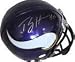 Percy Harvin Hand Signed Autographed Minnesota Vikings Riddell Football Mini Helmet