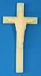 8 inch Wood Grained Cross w/Christ The King - 10 Pack