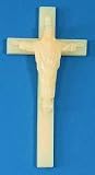 8 inch Wood Grained Cross w/Christ The King - 10 Pack