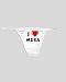 White Thong with I Love Musa