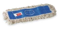 Tough Guy 1TZC8 Dust Mop, Cut End, Sz 18 In, White/Blue