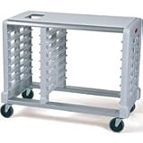 Rubbermaid 9F00 Max System Dual Pan Prep Cart for 18 x 26 Inch - 45.7 cm x 66 cm - and 12 x 18 Inch - 30.5 cm x 45.7 cm - Food Boxes - Off White
