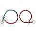 Guardian Gear Metal Fashion Choke Chain Choker Dog Collar with Red Nylon Webbing Red 3MM 24