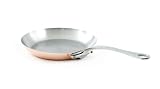 Mauviel M'Heritage M150S 6113.26 Copper 10.2-Inch Round Frying Pan, Cast Stainless Steel Handles.