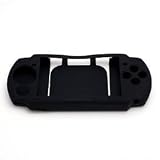 BLACK Soft Rubber Jelly Silicone Skin Cover Case for Sony Play Station Portable PSP 3000. CrazyOnDigital Retail Package