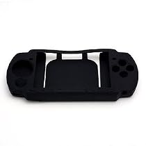 BLACK Soft Rubber Jelly Silicone Skin Cover Case for Sony Play Station Portable PSP 3000. CrazyOnDigital Retail Package