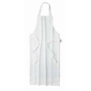 Waterproof Bib Apron Colour: White. Size: 40 x 28".
