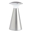 Fulcrum Lanterna Satin Nickel Battery Powered LED Lamp