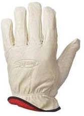 HORSEPOWER 9P685 Glove, Driver, Pigskin, Lined, L, 1 PR