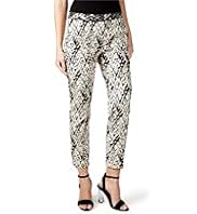Per Una Speziale Cotton Rich Textured Feather Print Cropped Trousers