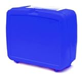 Lunchbox Baltic Blue Plastic with White Handle