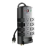 Belkin AS11200fc06 12-Outlet Pivot Plug Surge Protector (Gray/Silver)
