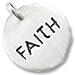 Tag- Faith Charm in Sterling Silver
