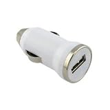 Navitech Small White USB 2.0 & 3.0 in Car Charger Cigarette / Outlet / Travel Adapter Socket for all MP3 + MP4 players Digital Cameras including the Samsung ES15, Samsung ES55, Samsung ST500, PL55, WB500, PL60 , NV3 , PL150, ST45, WB1000, U10, NX 10, GX-20