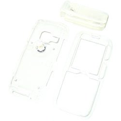 LG Rumor Scoop Translucent Clear Snap-On Case Cover with Removable Swivel Belt Clip