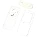 LG Rumor Scoop Translucent Clear Snap-On Case Cover with Removable Swivel Belt Clip