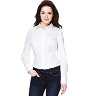 Petite Cotton Rich Classic Collar Shirt