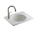Kohler K-6654-1L-KC Tandem Cast Iron Utility Sink K-6654-1L-KC Vapour Blue
