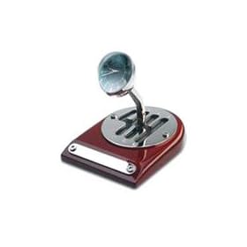 Horloge - AR1488 - Monza - Quartz Analogique - Pendule - Bo�te de Vitesse sur Socle Bois - 13,5x11,6x10,8 cm