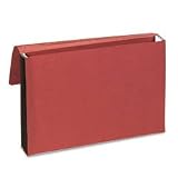 Expansion Wallet, Legal, 14 pt Stock, Elastic Closure, 6 Expansion, Red SJPS85309
