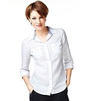 Pure Linen Pintuck Shirt