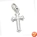Small Silver Cross Charm
