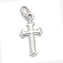 Sterling Silver Small Silver Cross Charm