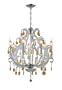 Lite Source C7887 Clarinda 7-Lite Chandelier, Chrome And Crystal