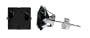 Nickel Free 6mm Princess Cut Black Cubic Zirconia .925 Sterling Silver Post Stud Earrings