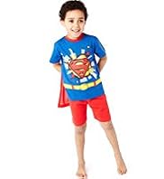 Pure Cotton Superman™ Short Pyjamas with Cape