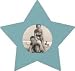 Shape-Up! Blue Star Metal Magnet Frame by Three By Three Seattle