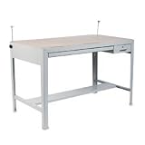 Office Products : SAF3962GR - Precision Four-Post Drafting Table Base with Drawers