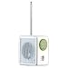 Aquabourne Wind up & Solar Radio AM/FM/WB - use anywhere as it's splash proof! White finish