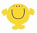 Mr Men Mr Happy Shaped Cushion