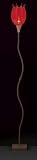 55 Tall Veronica Floor Lamp W/silky Red Shade-FL91R