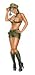 Sexy Pin-up Girl Sticker #9 Army Girl Pinup Girl by Michael Landefeld