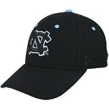 Zephyr North Carolina Tar Heels (UNC) Black DH Fitted Hat