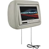 Power Acoustik H-8BG Replacement Headrest with 8.8-Inch Video Monitor (Beige)