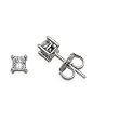 14K White Gold Princess-Cut Diamond Stud Earrings (1/4 cttw, G-H Color, I1 Clarity)