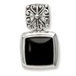 .925 Silver & Black Onyx Pendant
