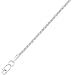14K White Gold Popcorn Chain - 16 inches