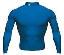 Under Armour Mens Cold Gear Mock Turtleneck (Xlarge, Royal)