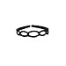 Caravan French Oval Cut Headband Shell 3/4